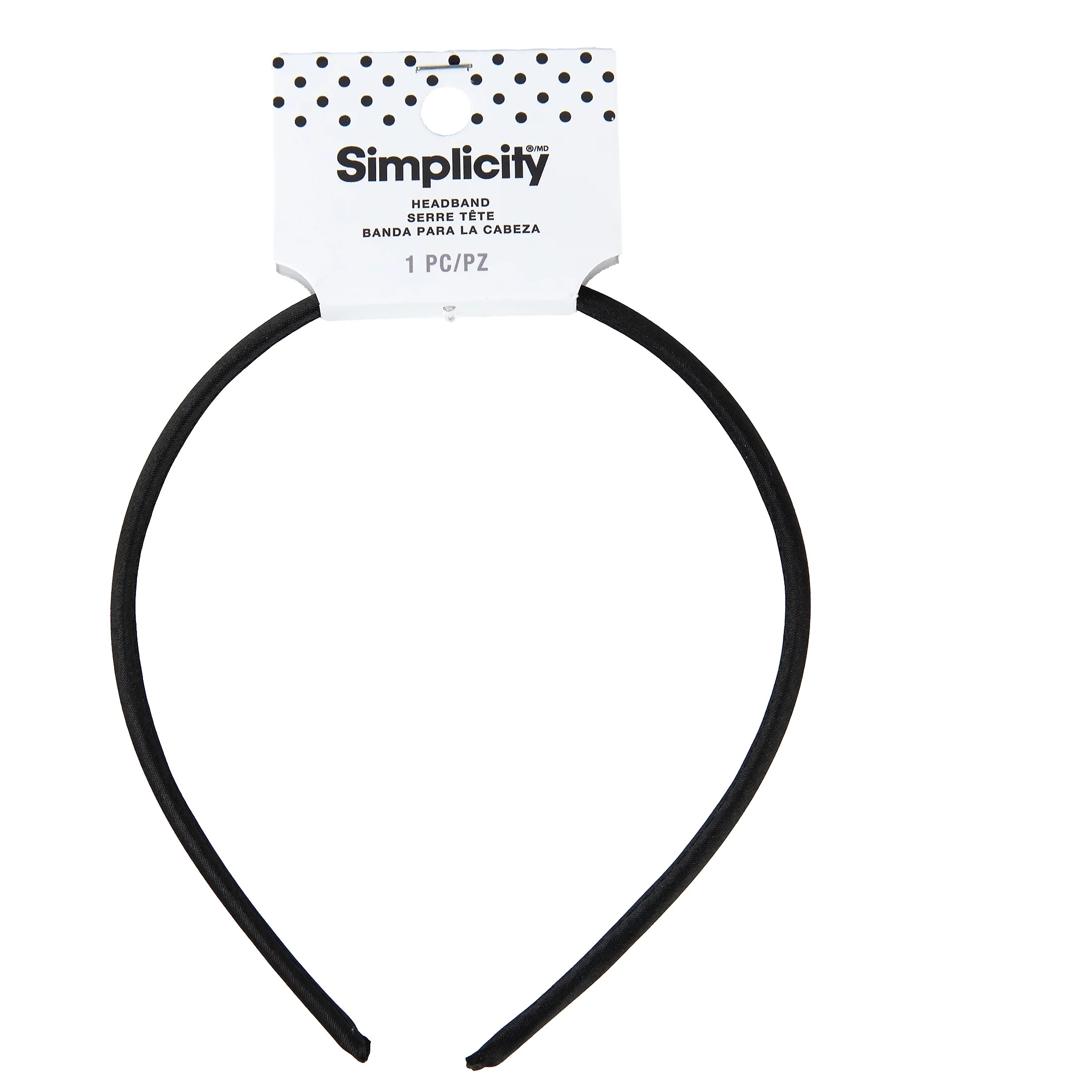SATIN HEADBAND BLACk - Walmart.com | Walmart (US)