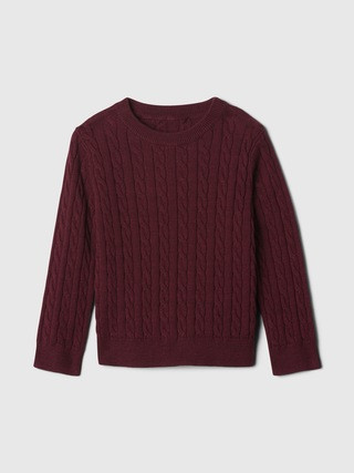babyGap Cable-Knit Crewneck Sweater | Gap Factory