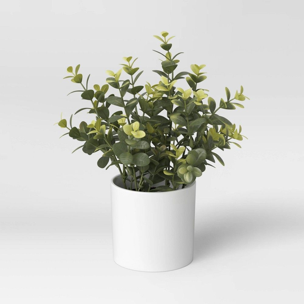 9"" x 6"" Artificial Boxwood Plant in Pot - Threshold | Target