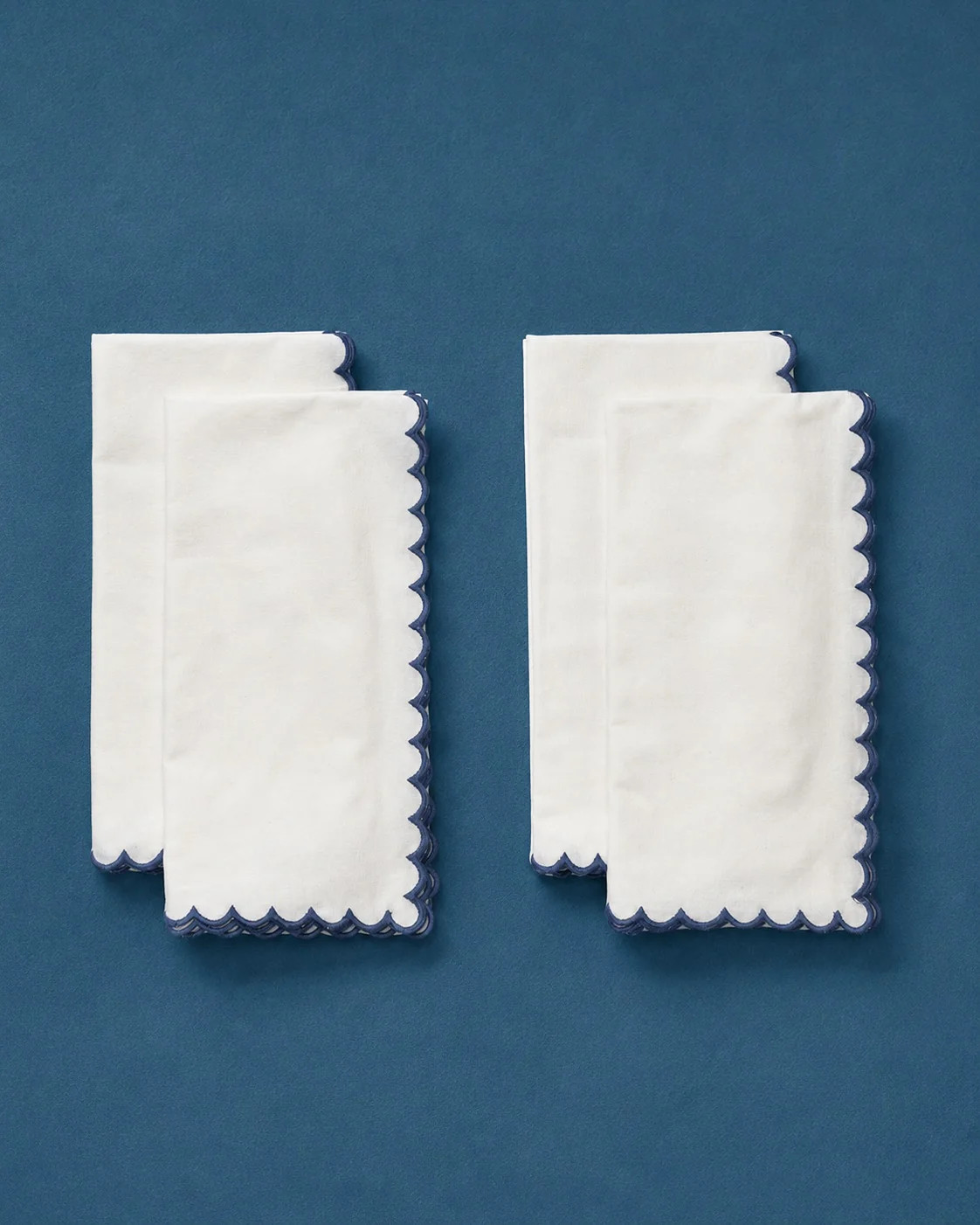 Scallop Border Napkins (Set of 4) | McGee & Co. (US)