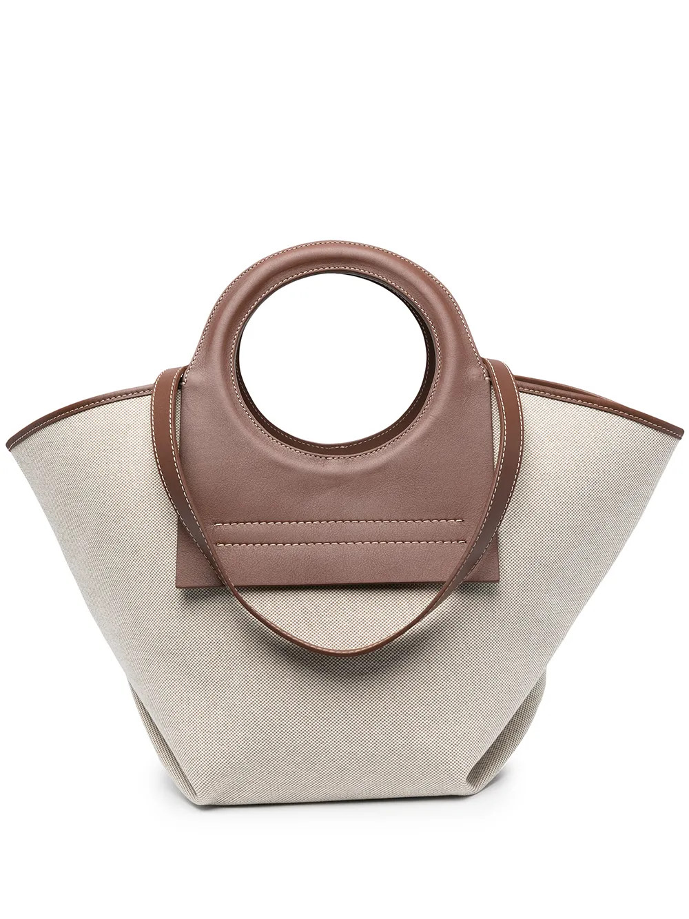 open-top canvas tote | Farfetch Global