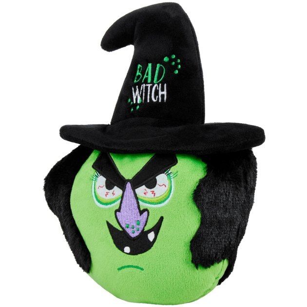 FRISCO Halloween Bad Witch Round Plush Squeaky Dog Toy - Chewy.com | Chewy.com