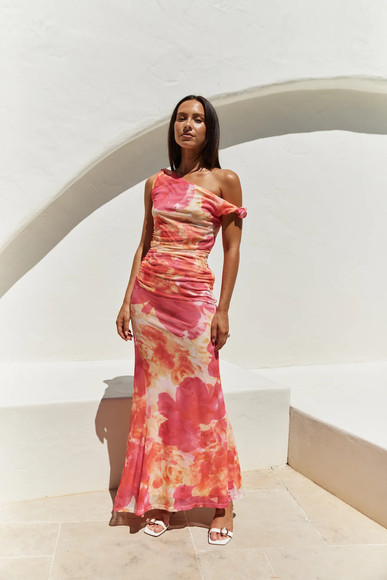 Mimosa Moment Maxi Dress Pink | Fortunate One