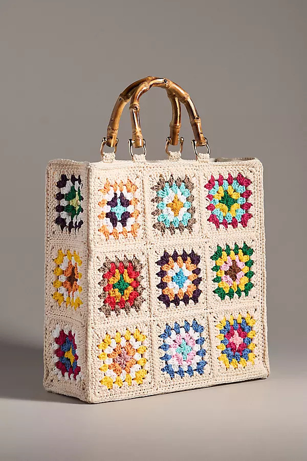 Jelavu Rainbow Calista Large Crochet Tote | Anthropologie (US)
