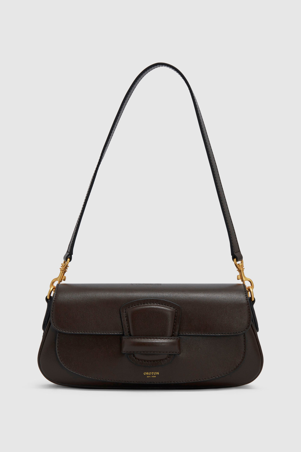 CARTER BAGUETTE Dark Chocolate | Oroton