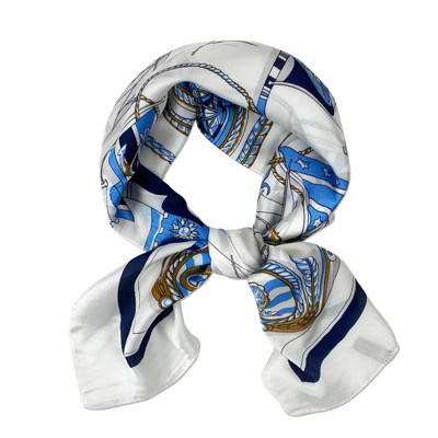 Wrapables Women's Satin Square Scarf, 26.5 x 26.5 Inch Neckerchief, Nautical Blue | Target