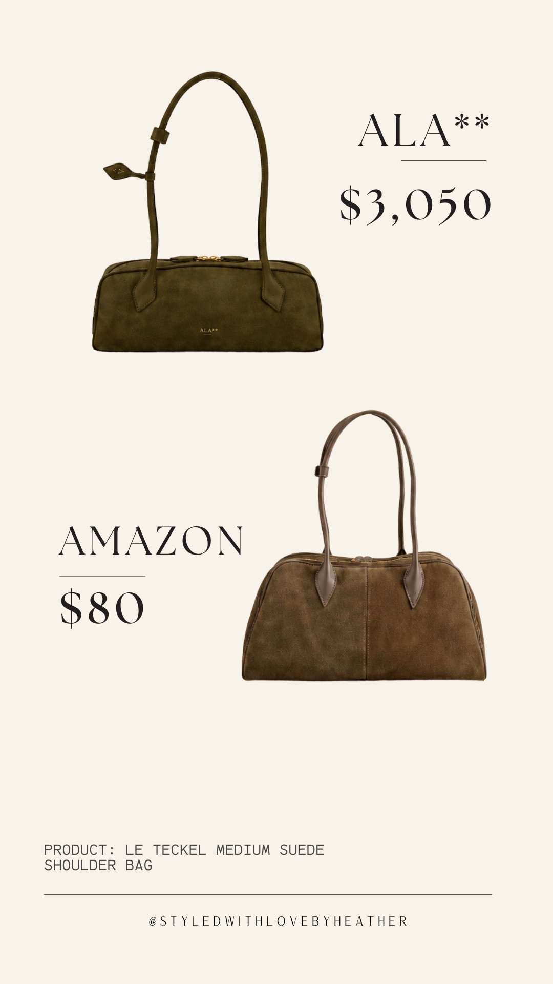 This is exactly why I love a good luxe-for-less find—the same sleek suede look and elongated shape for a fraction of the designer price. The Amazon version gives that effortlessly expensive fall vibe without the $3,000 commitment, and honestly, my wallet appreciates the resemblance. Shop this bag and more of my favorite affordable fall finds on my LTK!

#LTKSaleAlert #LTKdayinmylife #LTKstorytime