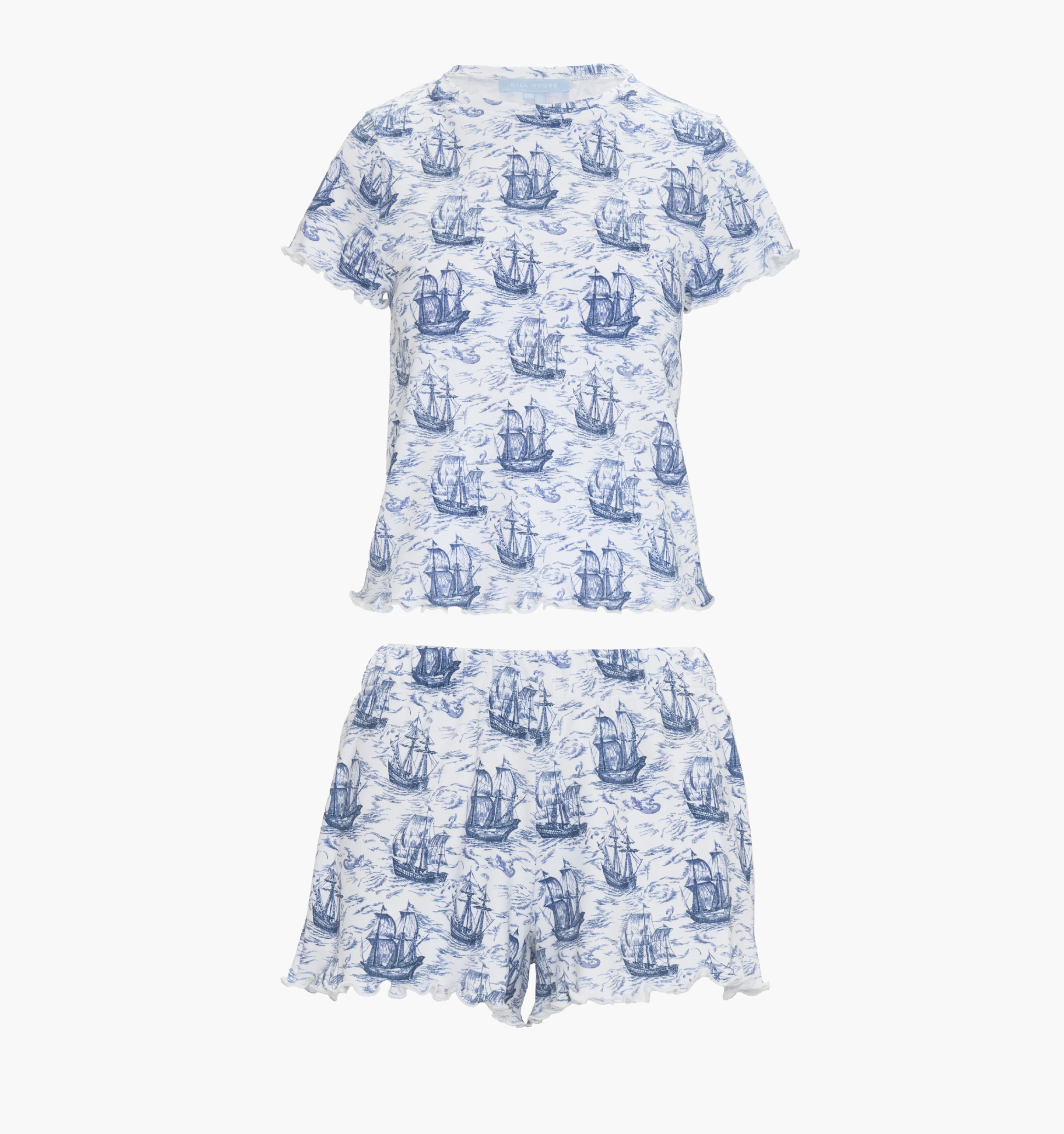 The Nina Pajama Set | Navy Mariner's Toile / M | 100% Cotton | Hill House Home | Hill House Home US