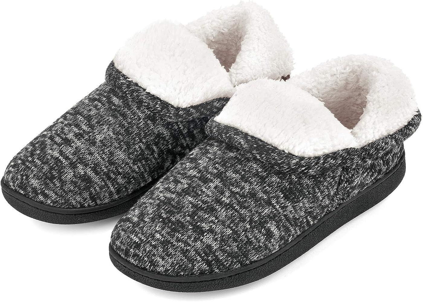 Women's Fuzzy Slippers Boots Memory Foam Booties House Shoes Indoor Outdoor | Amazon (US)