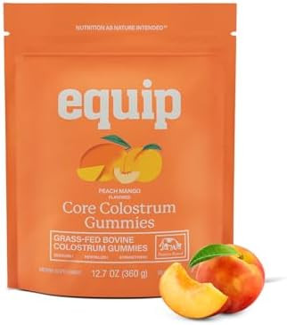 Equip Foods Core Bovine Colostrum Gummies, Delicious 1g Per Seving Grass Fed Colostrum Supplement... | Amazon (US)