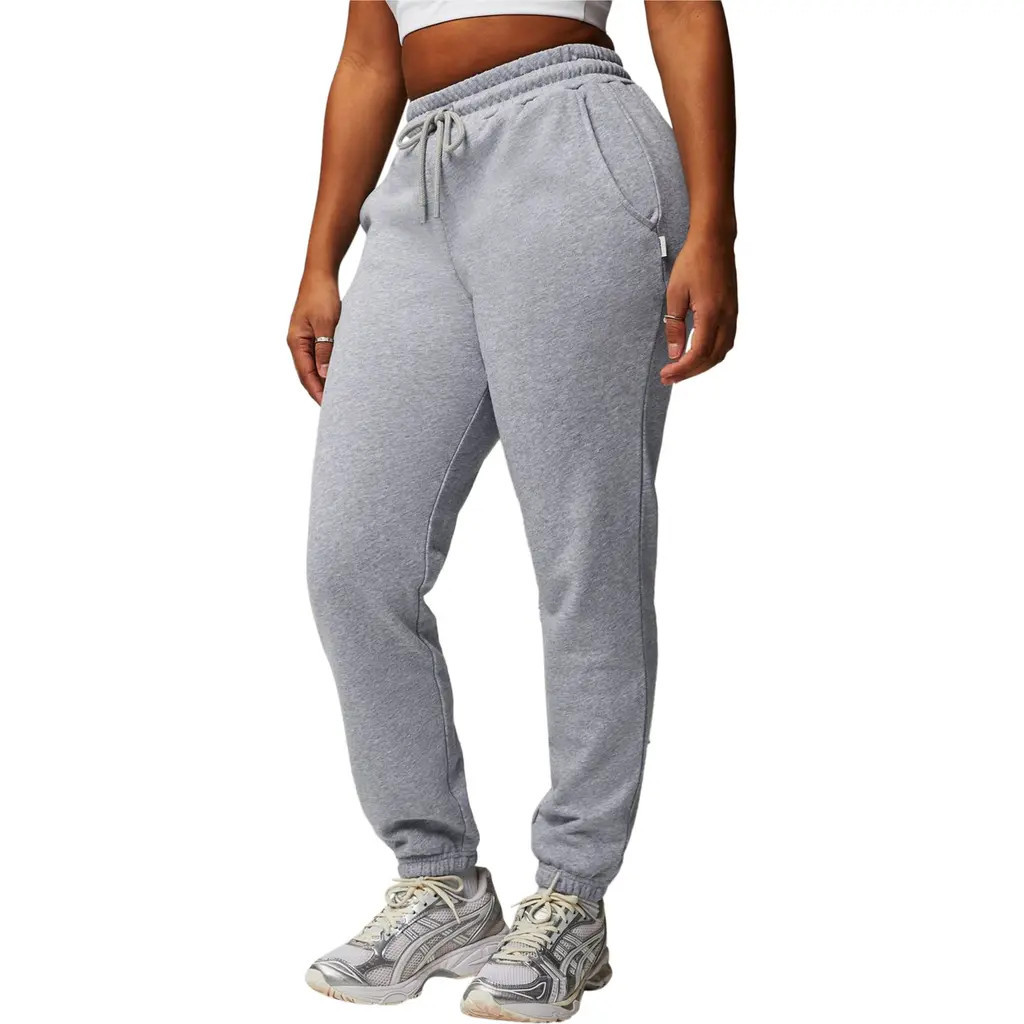 Fabletics Women's Year Round Terry High-Waisted Sweatpant in Classic Grey Heather at Nordstrom, Size Small Short | Nordstrom