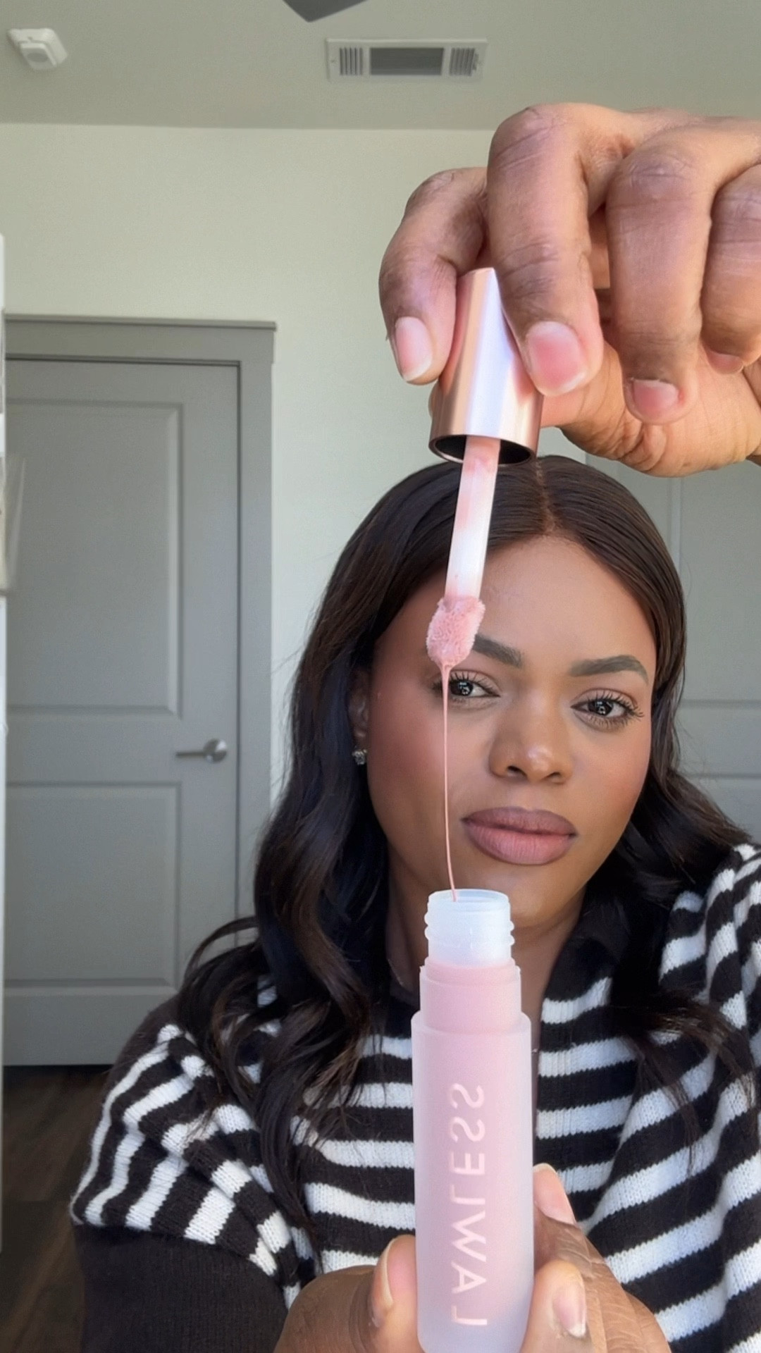 Meet George : medium taupe nude lip gloss from lawless 

#LTKBeauty