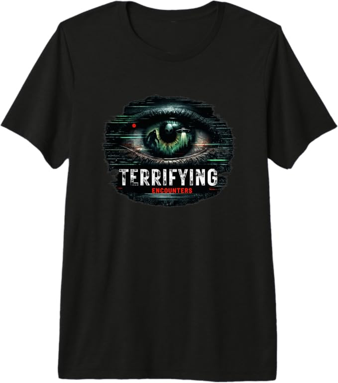 Terrifying Encounters Paranormal Horror Mystery Graphic Premium Tri-Blend T-Shirt | Amazon (US)