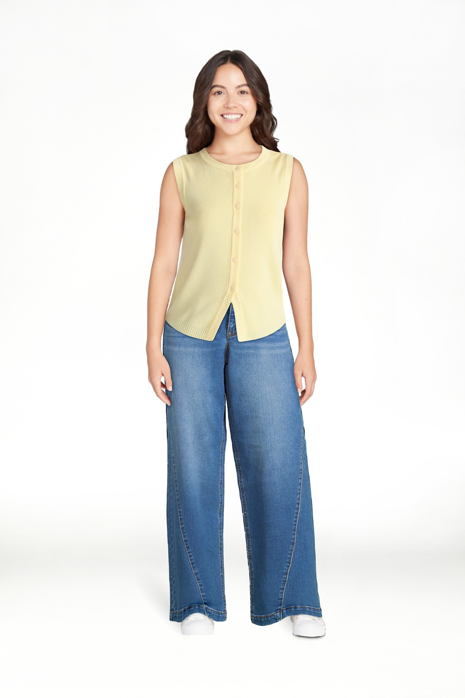 No Boundaries Sweater Vest, Midweight, Women’s | Walmart (US)