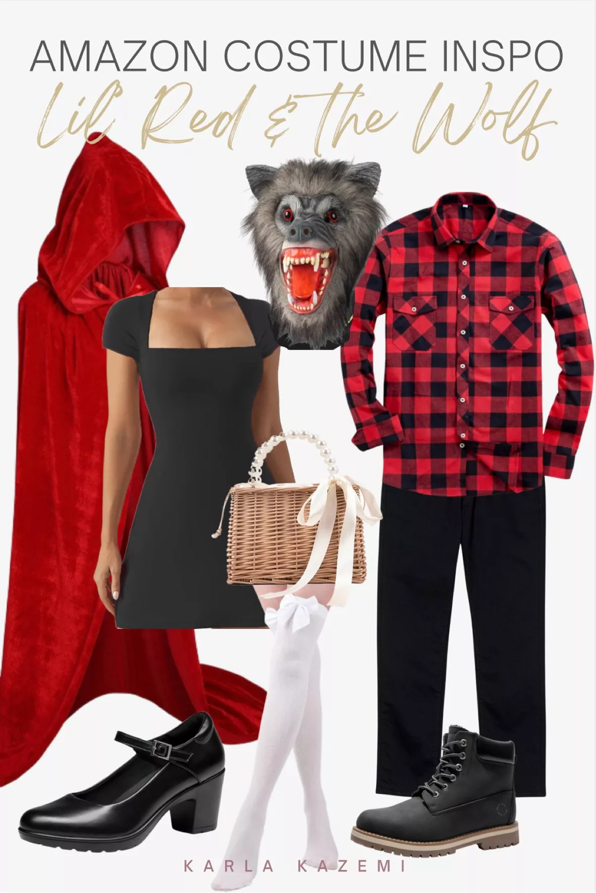red riding hood werewolf costume