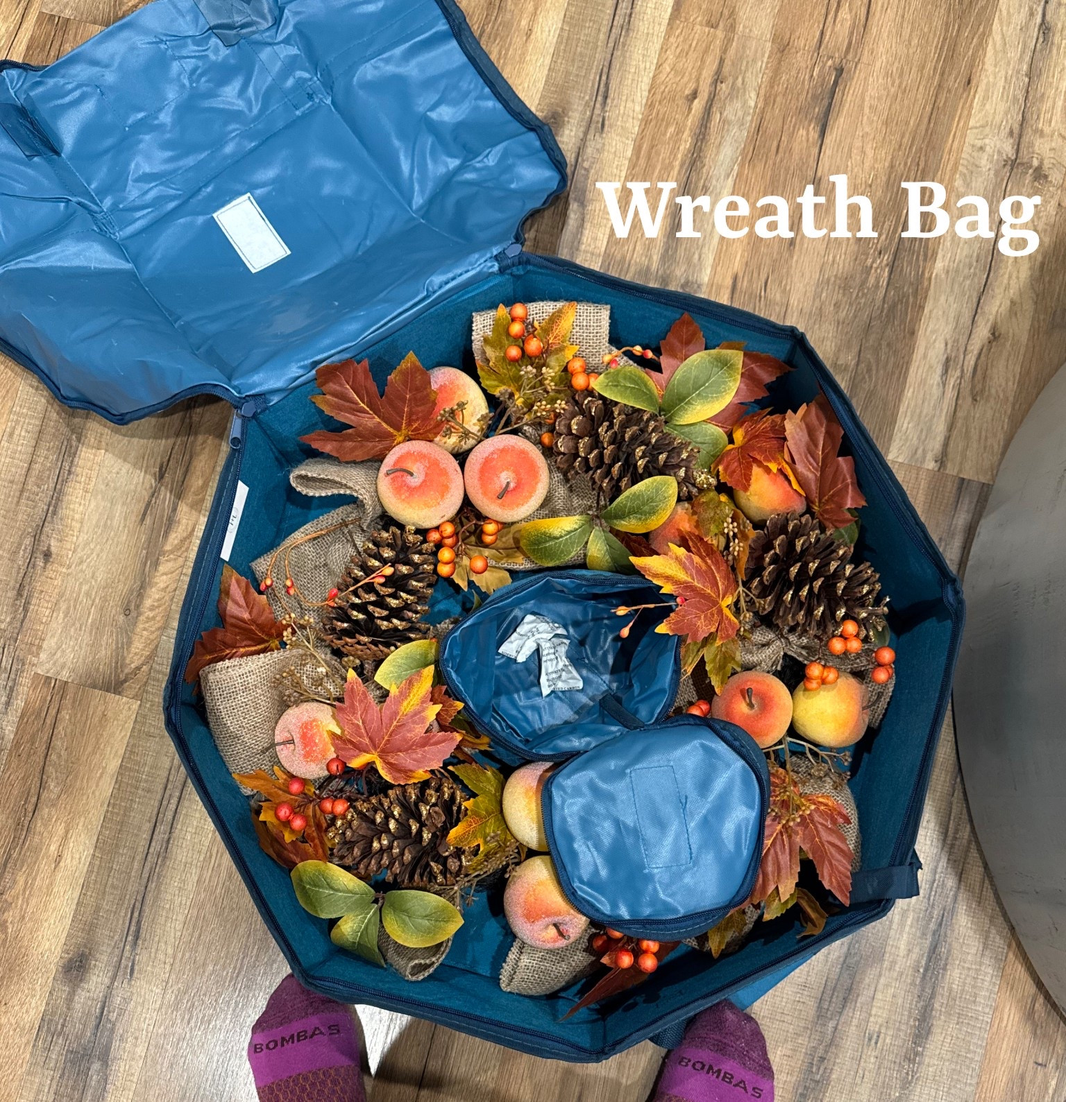 Best reusable bag for seasonal wreaths!! 