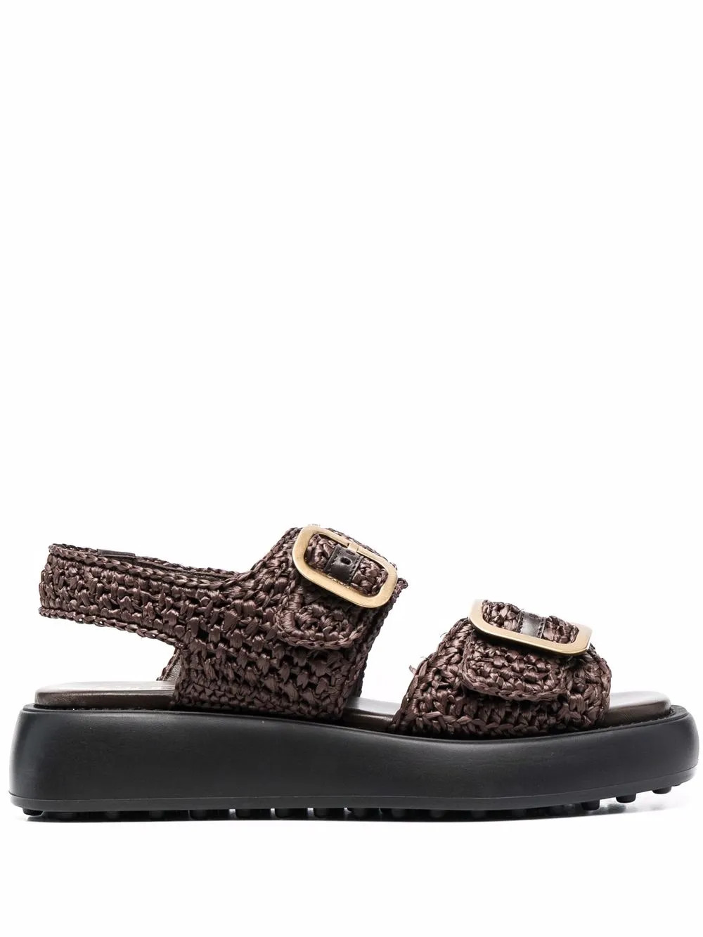 chunky woven raffia sandals | Farfetch Global
