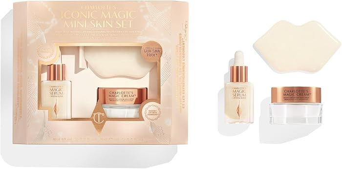 Charlotte Tilbury Iconic Magic Mini Skin Care Set - Travel Size Skincare Set with Magic Serum & C... | Amazon (US)