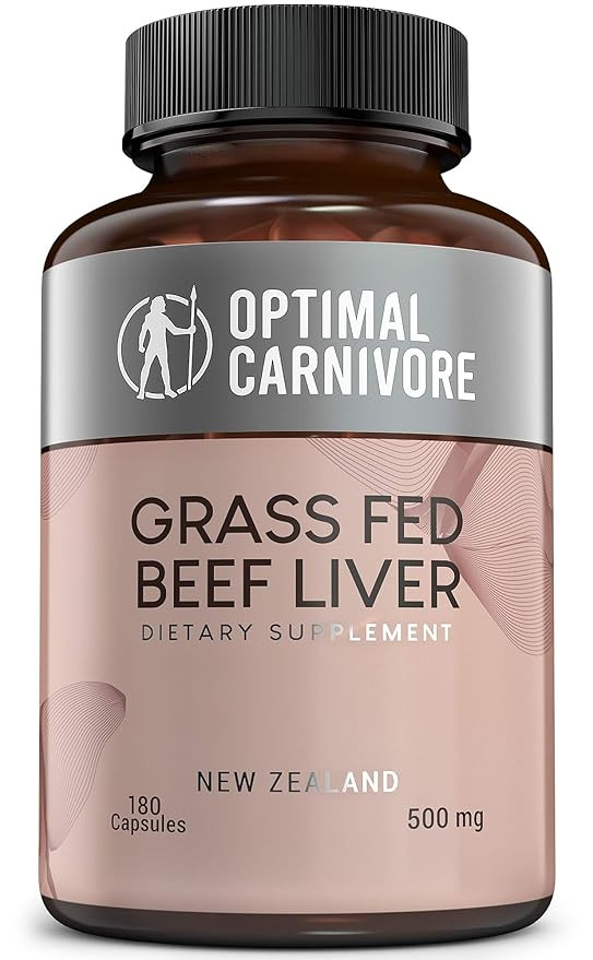 Grass Fed Beef Liver Capsules, Grassfed Beef Liver Supplement, Desiccated Beef Liver Capsules, Be... | Amazon (US)