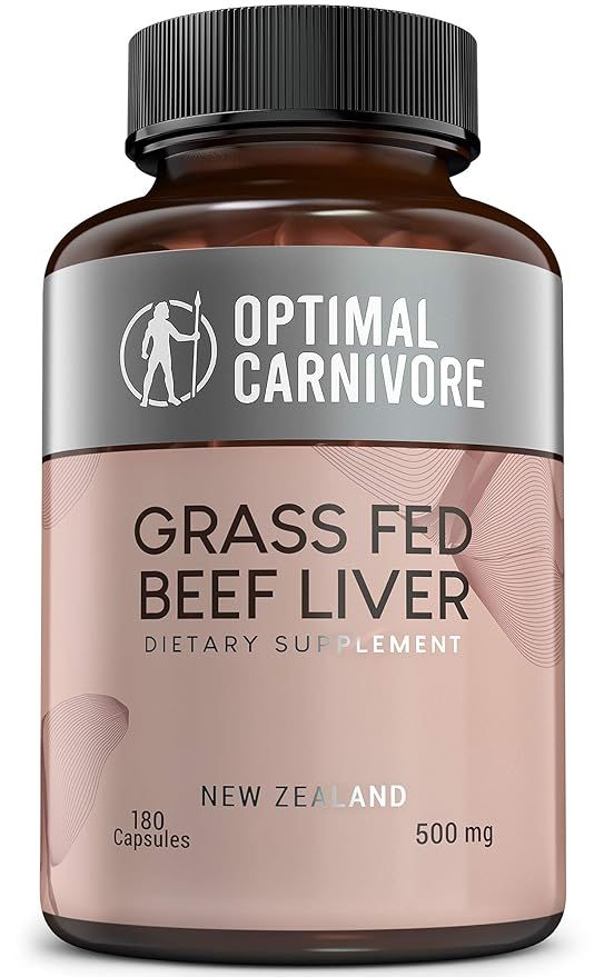 Grass Fed Beef Liver Capsules, Grassfed Beef Liver Supplement, Desiccated Beef Liver Capsules, Be... | Amazon (US)