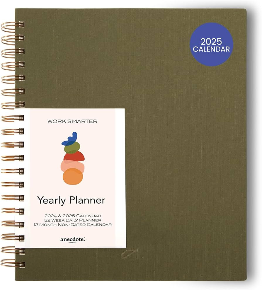 Amazon.com : Anecdote Planner 2025 (8.5" x 10") Daily Planner Weekly Monthly Planner - 52 Weeks w... | Amazon (US)