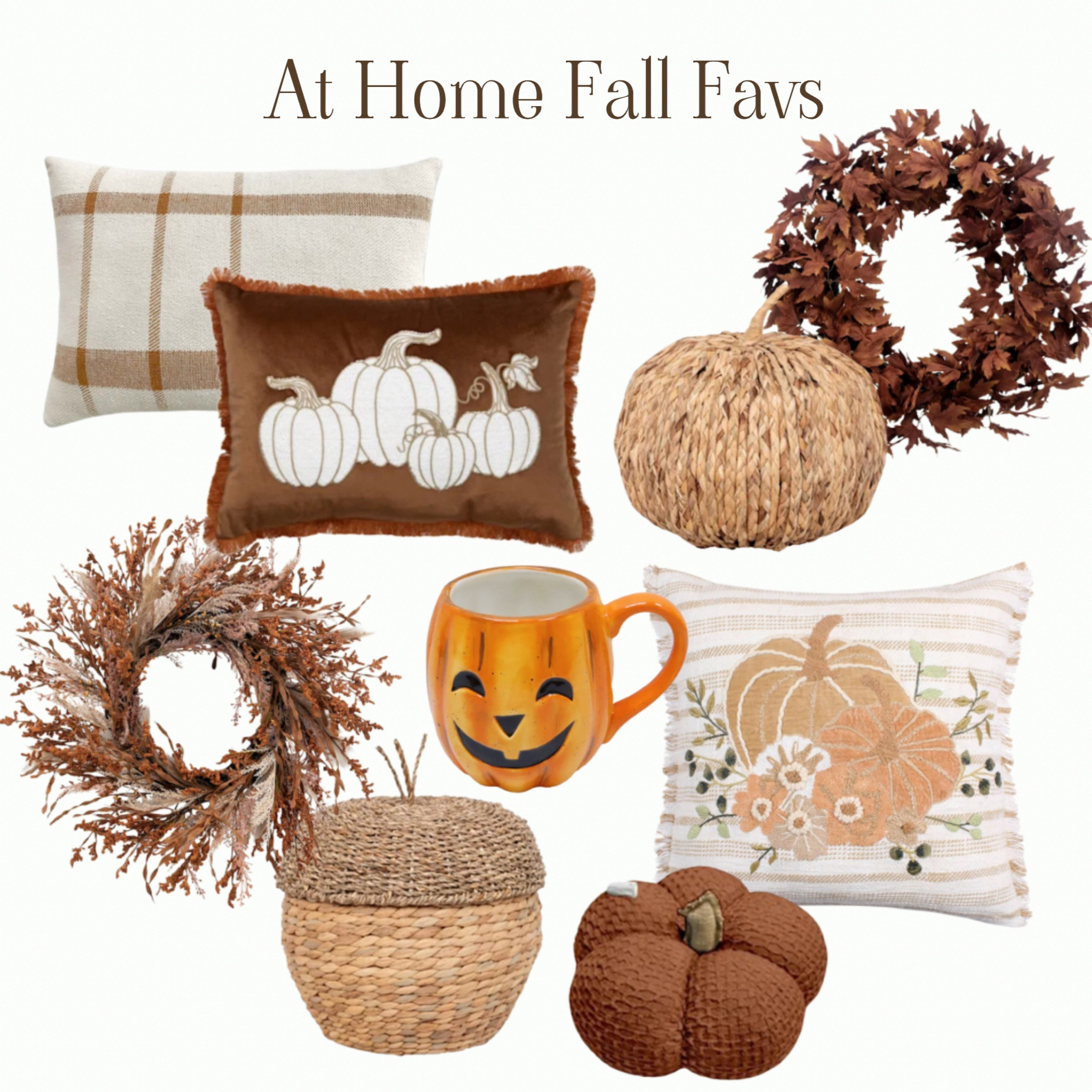 Highlighting some of my favorite At Home fall finds including my new favorite pumpkin mug 😄
.
Pumpkin mug is currently online as a sneak peek but I was able to find mine in stores! 


#LTKFindsUnder50 #LTKHome #LTKSeasonal