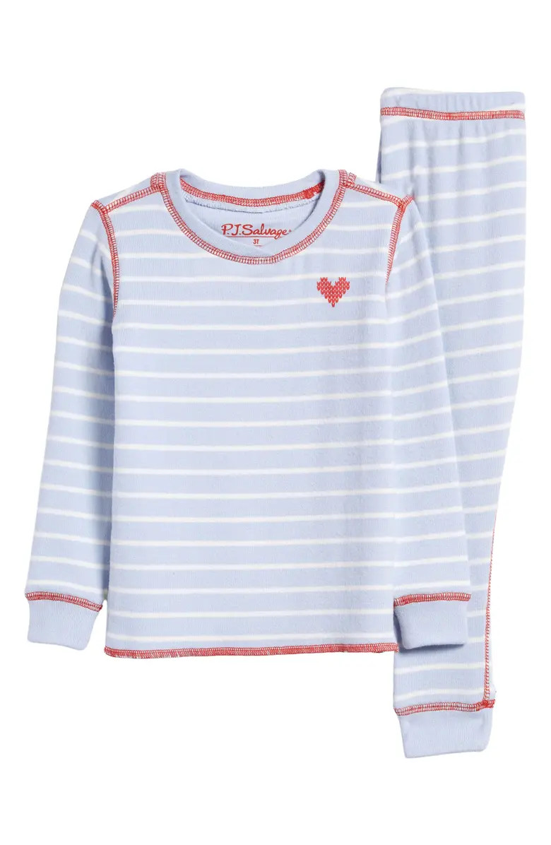 Kids' Stripe Long Sleeve Fitted Pajamas | Nordstrom