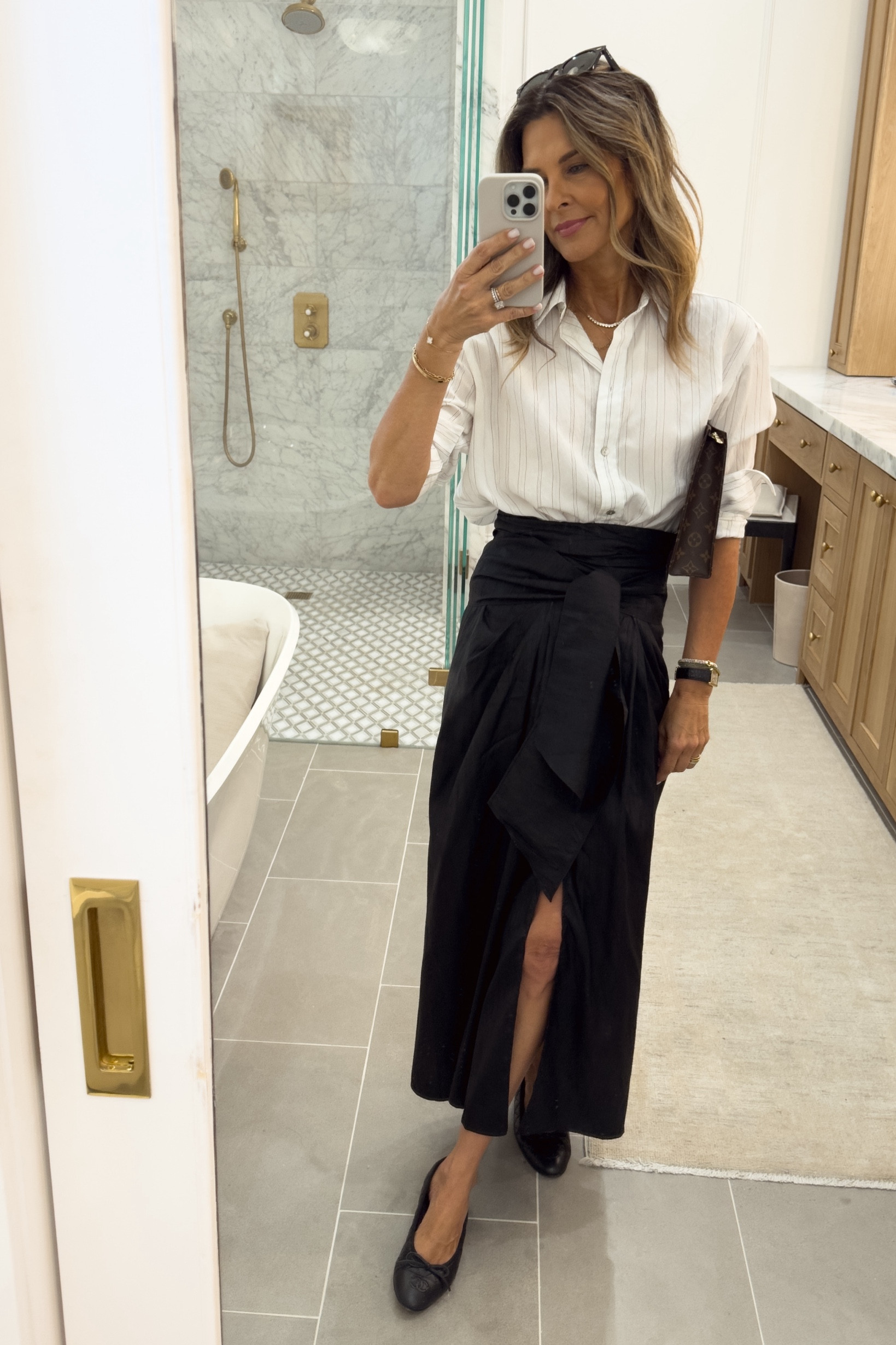 Julia Amory Discount code Tammy15 
Silk dress that wraps around the waist. So flattering! Dress up or down. 
linked similar options as well 


#LTKWorkwear #LTKStyleTip #LTKOver40