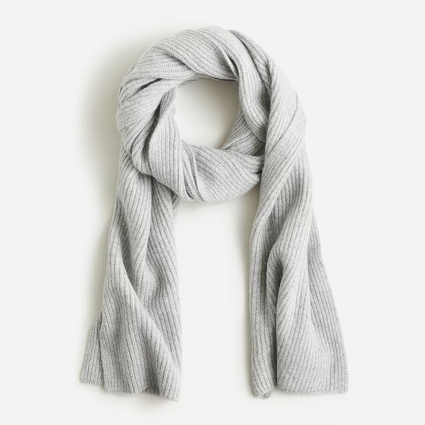 Ribbed cashmere scarf | J. Crew US