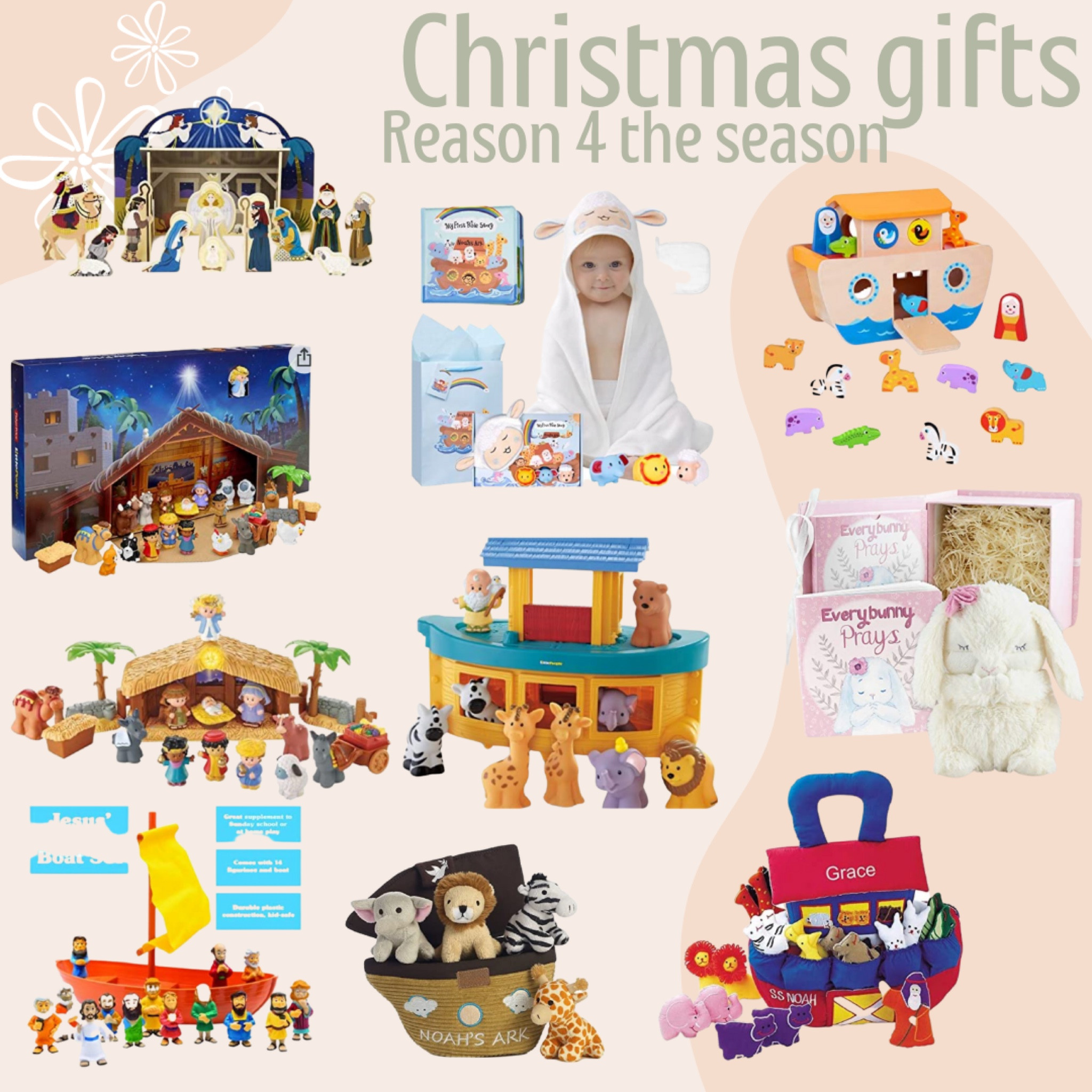 These are the sweetest gifts that are focused on the reason for the season. Great gifts for your nieces and nephews to help them become interested in the story of Christ. These are great toys that are also learning resources. Great gifts for goddaughters, godson, cousins, kids, gifts for her, gifts for him, nieces and nephews, grandkids.

#LTKHoliday #LTKkids #LTKfamily