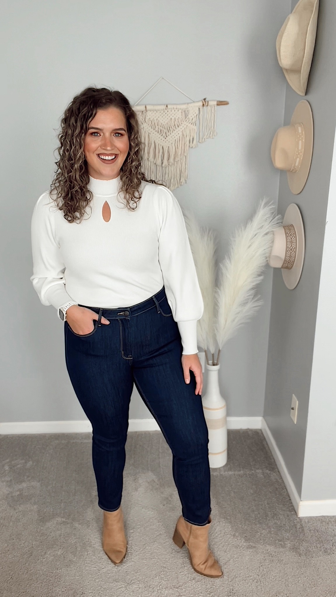 Old Navy denim jeans // Work appropriate style 💼 
Size 12 
#denim #jeans #curvydenim #straightjeans #darkwashdenim #fallfashion #fallstyle #midsizeoutfits #sweater #blouse #pumpkinpatchoutfit #ootd #everydaystyle #casualoutfits #casualstyle #affordablefashion 

#LTKworkwear #LTKSeasonal #LTKcurves