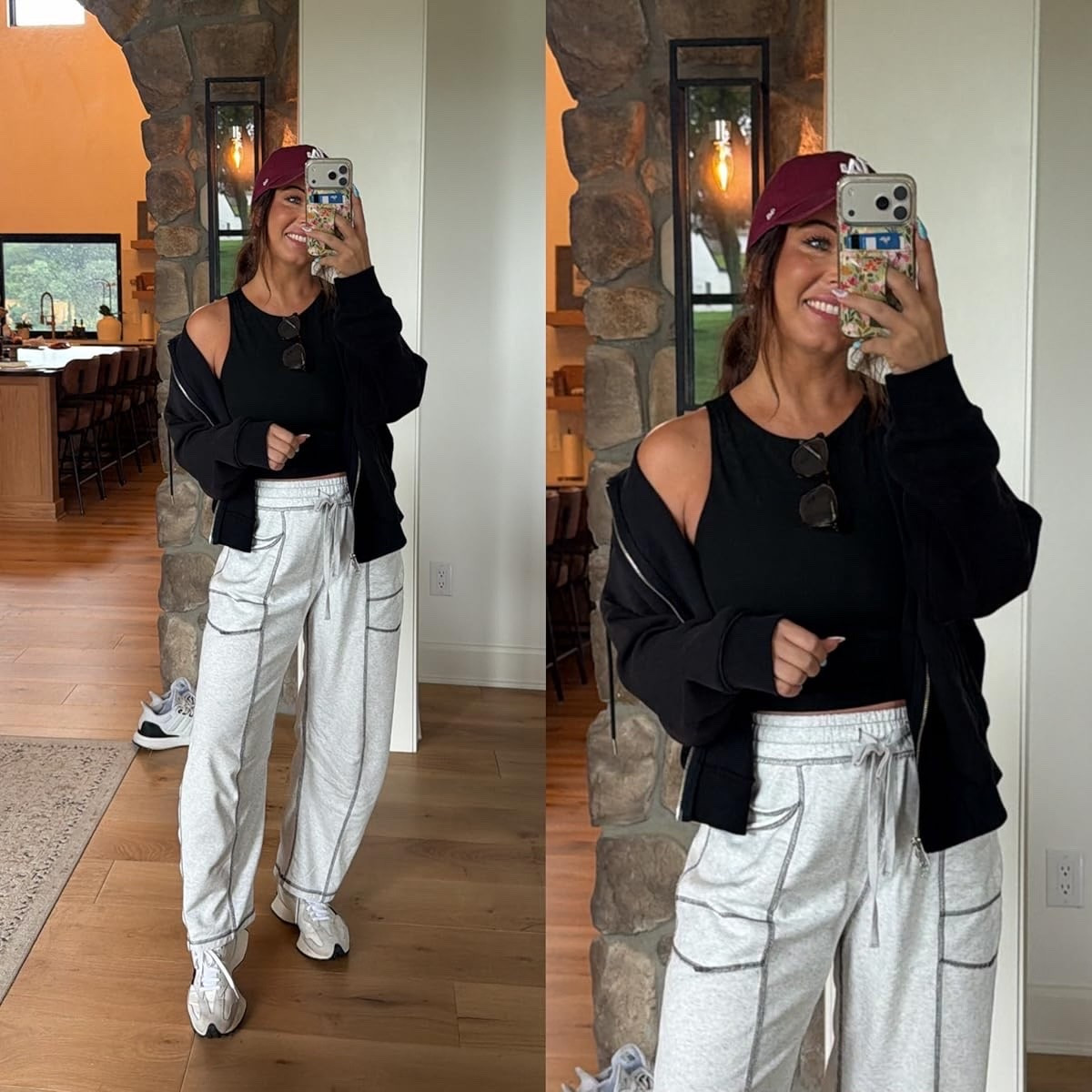 Comfy but still cute 🖤 This set is giving “running errands but somehow still put together” energy — the perfect travel day look! 

For reference I’m 5’4” 140lbs and in a small! 

#LTKStyle #AmazonFashion #ComfyStyle #AirportOutfit #CasualChic #AthleisureStyle #TravelOutfit #OOTD #NeutralStyle #EverydayFashion

#LTKgrwm #LTKmomlife #LTKootd