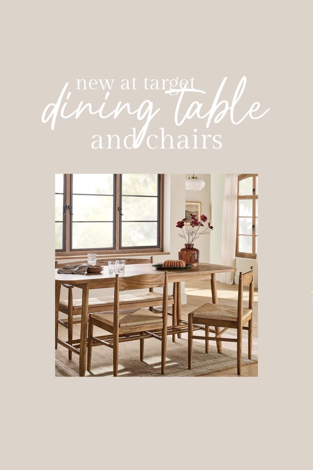 New dining table and chairs at Target!

#LTKHome