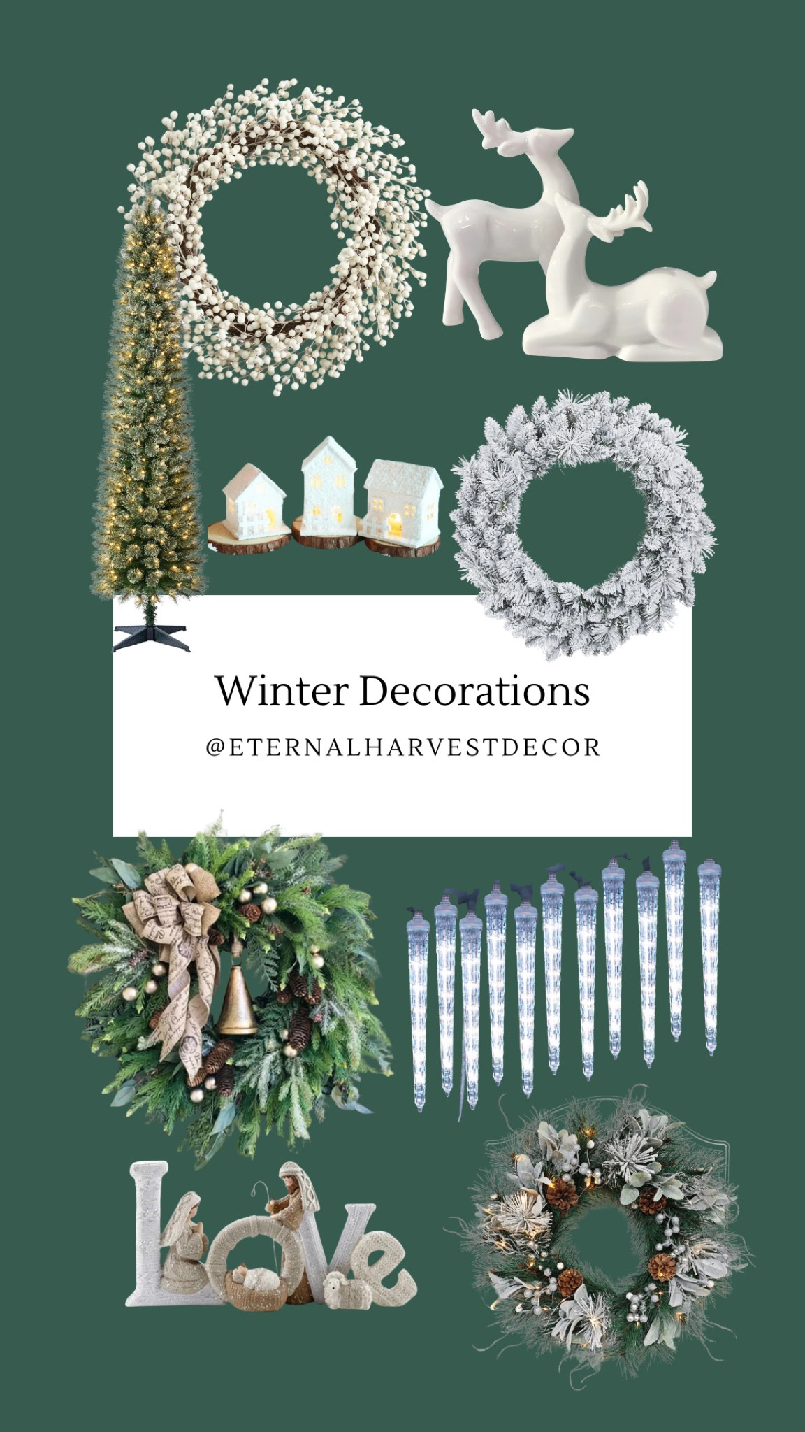 Winter Decorations 

#LTKSeasonal #LTKHome #LTKHoliday
