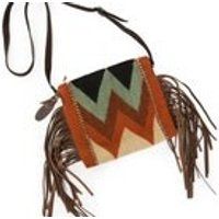 Fringe bag/Crossbody bag/Wool bag/Handwoven/Hand dyed/Brown leather fringe purse/Tribal bag/Chevron fringe bag/Women/Gift for her/ Oaxaca | Etsy (US)