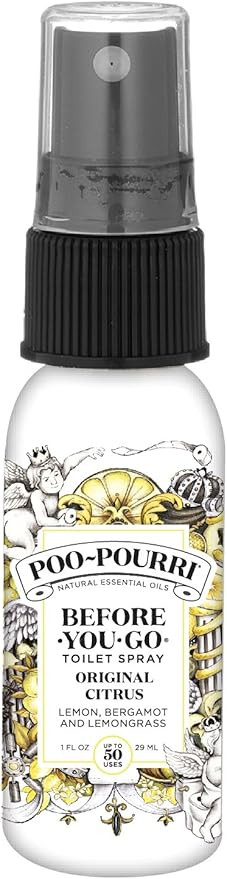 Poo-Pourri Before-You-Go Toilet Spray, Original Citrus, 1 Fl Oz - Lemon, Bergamot and Lemongrass | Amazon (US)