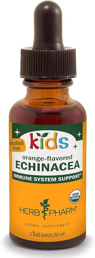 Herb Pharm Kids Certified-Organic Alcohol-Free Echinacea Glycerite Liquid Extract, 1 Ounce | Amazon (US)