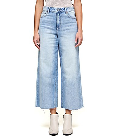 Hidden Jeans Nori Wide Leg Frayed Hem Jeans - 26 | Dillard's