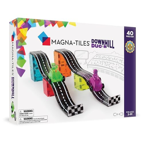MAGNA-TILES Downhill Duo 40-Piece Magnetic Construction Set, The Original Magnetic Building Brand | Amazon (US)