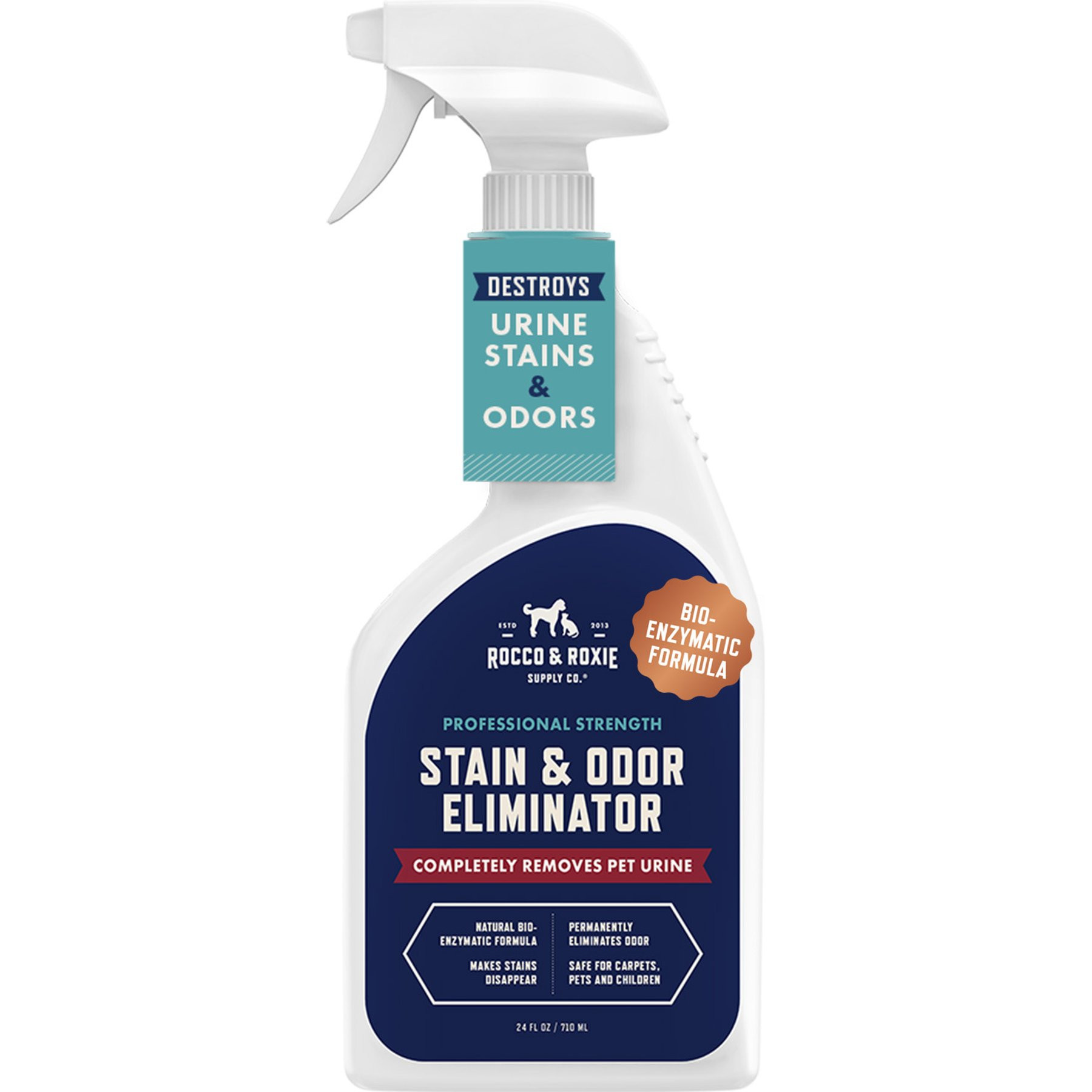 Rocco & Roxie Supply Co. Professional Strength Pet Stain & Odor Eliminator, 24-fl oz spray, bundle of 2 | Chewy