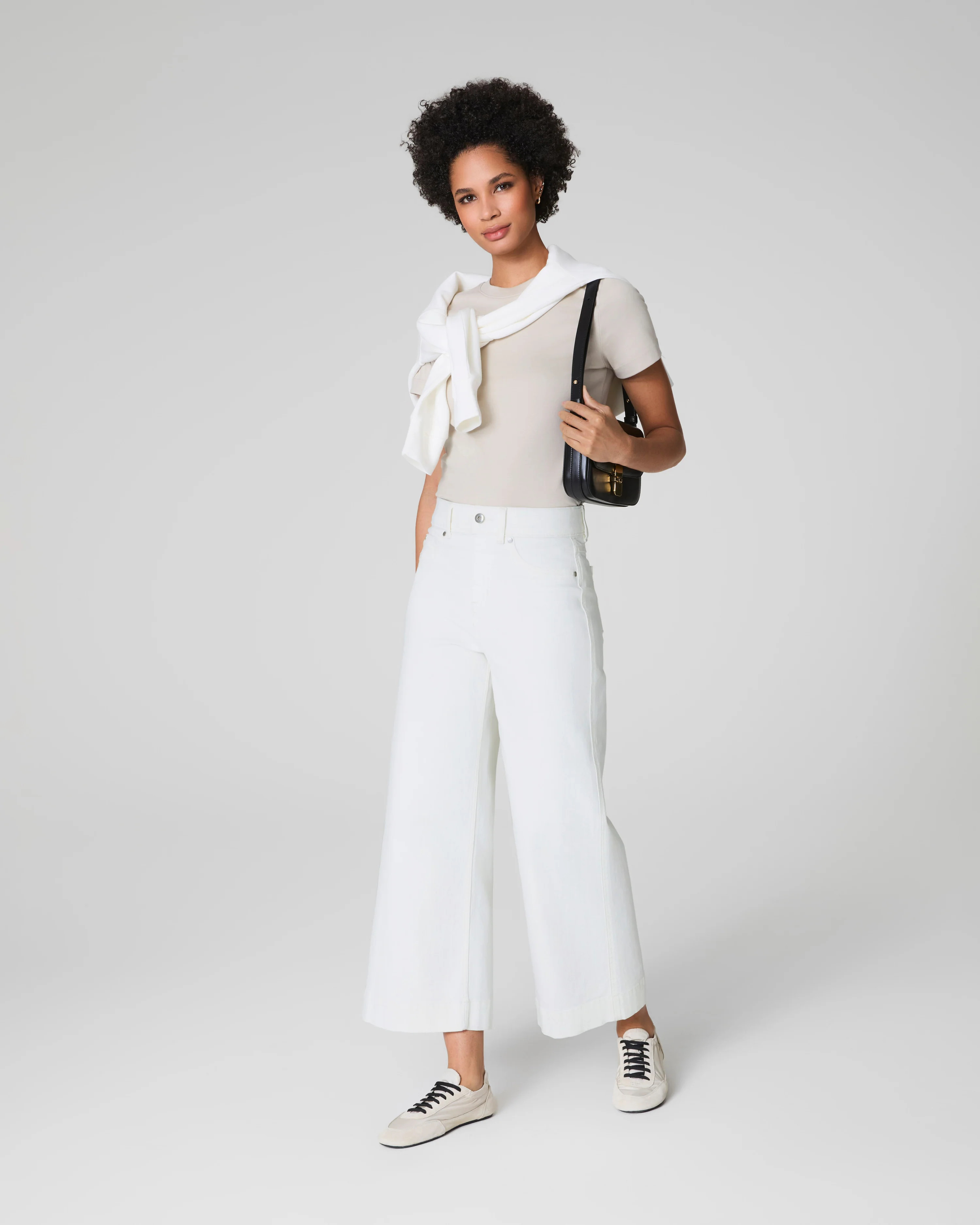 High-Waist Cropped Wide Leg Shaping Jeans with Tummy Control | SPANX | Spanx