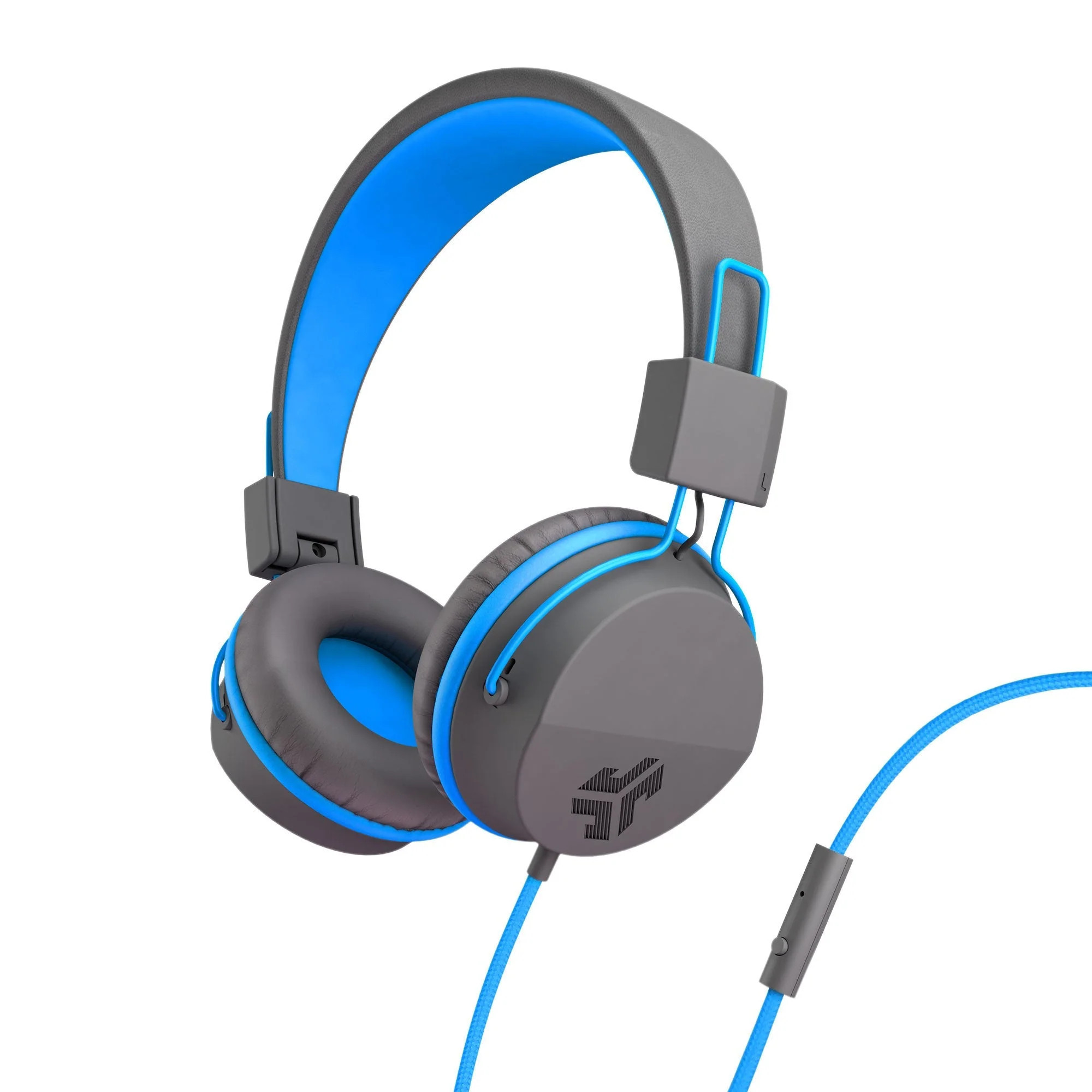 Neon Wired On-Ear Headphones Graphite/Blue | JLab
