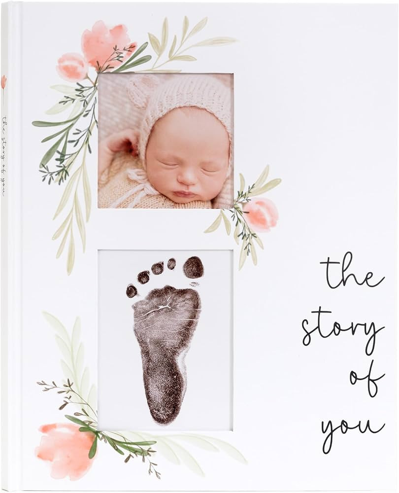 Baby Book Keepsake for Girl – Baby Memory Book for Monthly Milestones – Photo Album to Record... | Amazon (US)