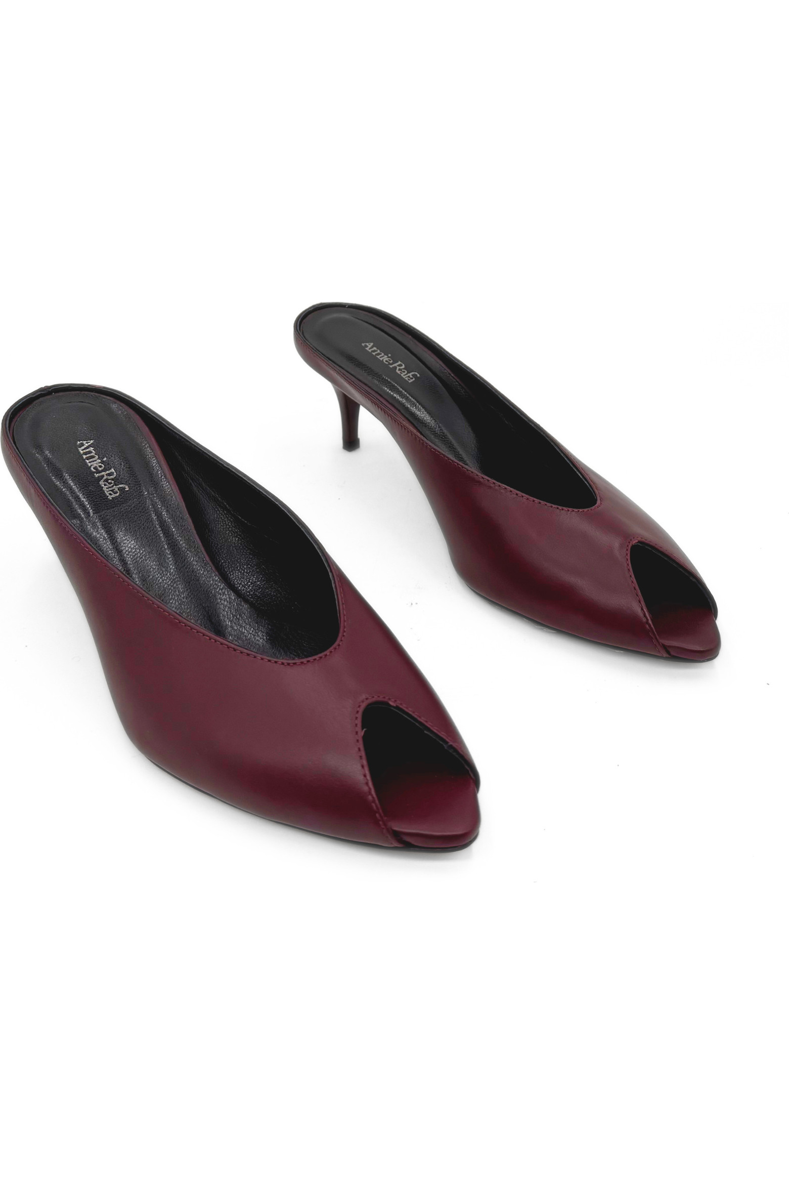 Amie Rafa Audrey II Peeptoe Leather Mule (Women) | Nordstrom | Nordstrom