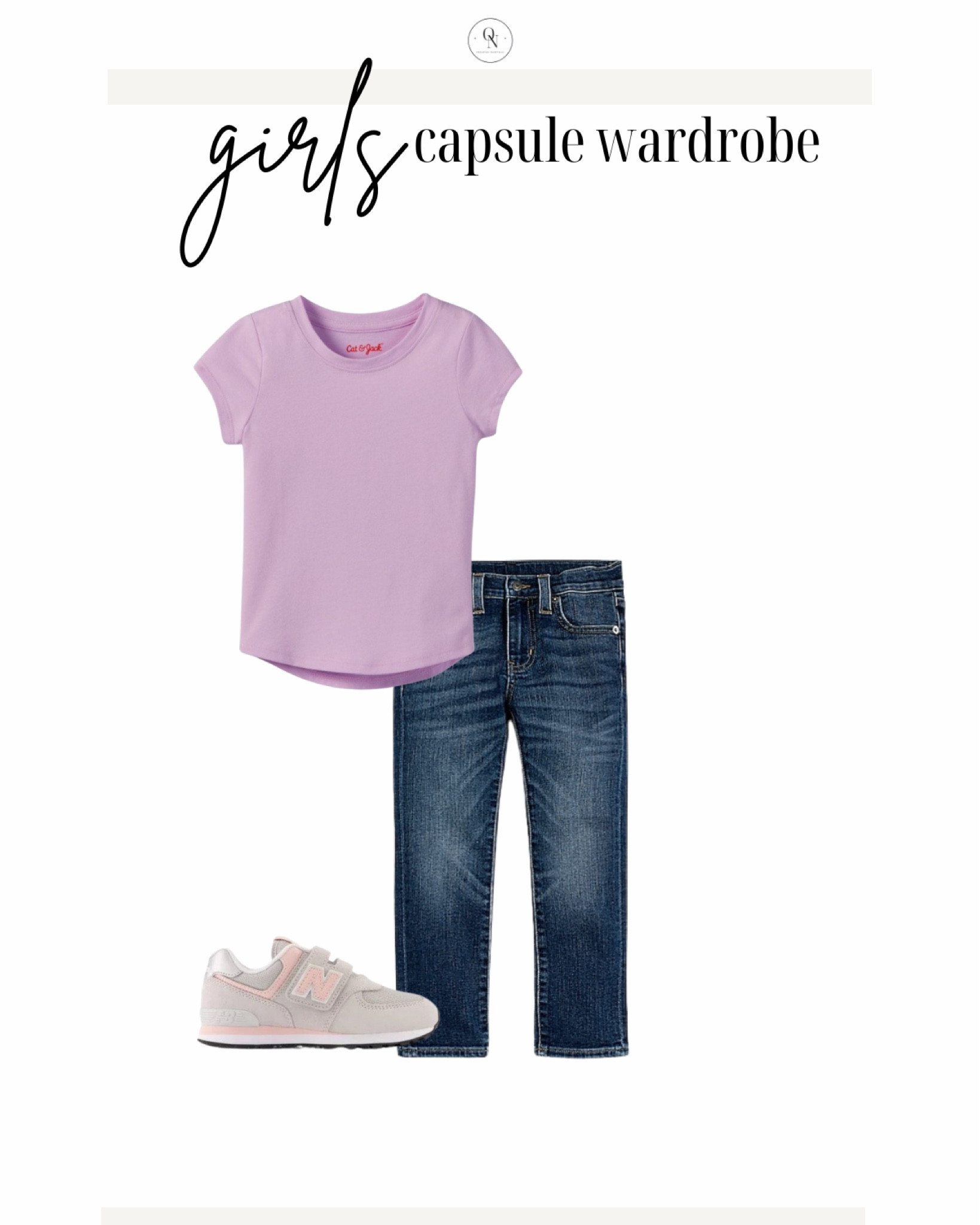 Jean’s outfit from the girls capsule wardrobe! 

Here’s my recommendations for the rest of the spring capsule wardrobe for your girl toddlers and tweens:

5x short sleeve shirts in a mix of print and solid.

4x long sleeve Tshirts in a mix of print and solid

2x casual dresses. If your girl is more of a dress gal I recommend 5 casual dresses and doing fewer long sleeve and short sleeve Tshirts.

Jackets // rain coat, denim jacket, pullover

Bottoms // 2 pairs of jeans (light and dark), 4-5 pairs of leggings to wear under dresses and by themselves with Tshirts, 5 pairs of shorts 

Dressy dress

Accessories // Socks for sneaker, socks for dress shoes, headband, sunglasses, and a cute bag

Shoes // dress shoes, casual shoes like crocs, natives or keens, and a pair of sneakers

Spring capsule wardrobe, kids capsule wardrobe, girls outfits, outfits for kids, outfits for girls, girls capsule wardrobe, spring outfits for kids 

#LTKkids #LTKSpringSale #LTKSeasonal