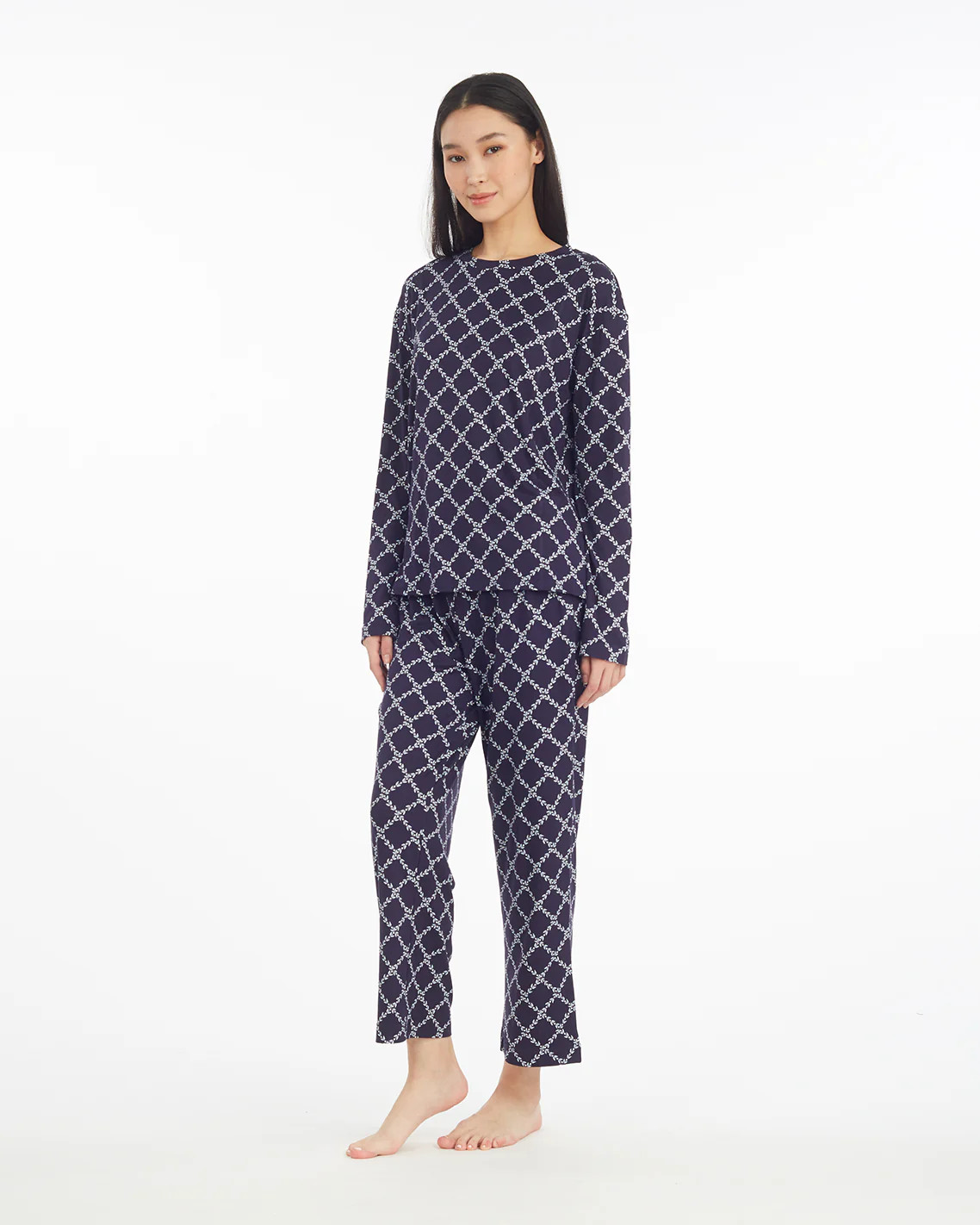 Amelia Pajama Set in Vine Lattice | Draper James (US)