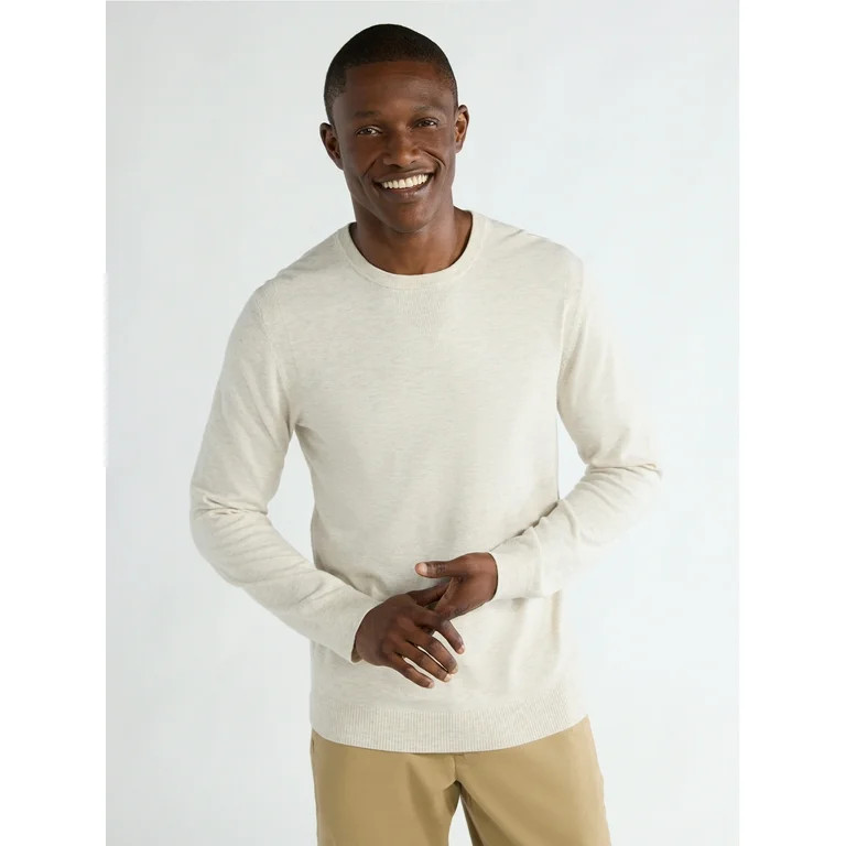 Free Assembly Men’s Everyday Crewneck Sweater, Sizes S-3XL | Walmart (US)