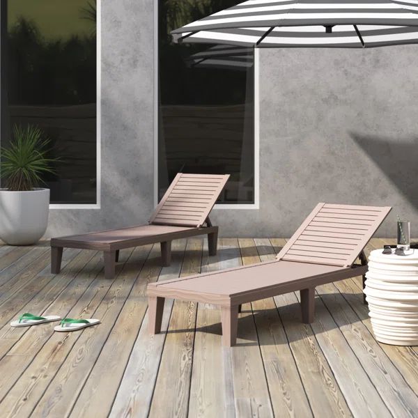 Schwager Outdoor Chaise Lounge (Set of 2) | Wayfair North America