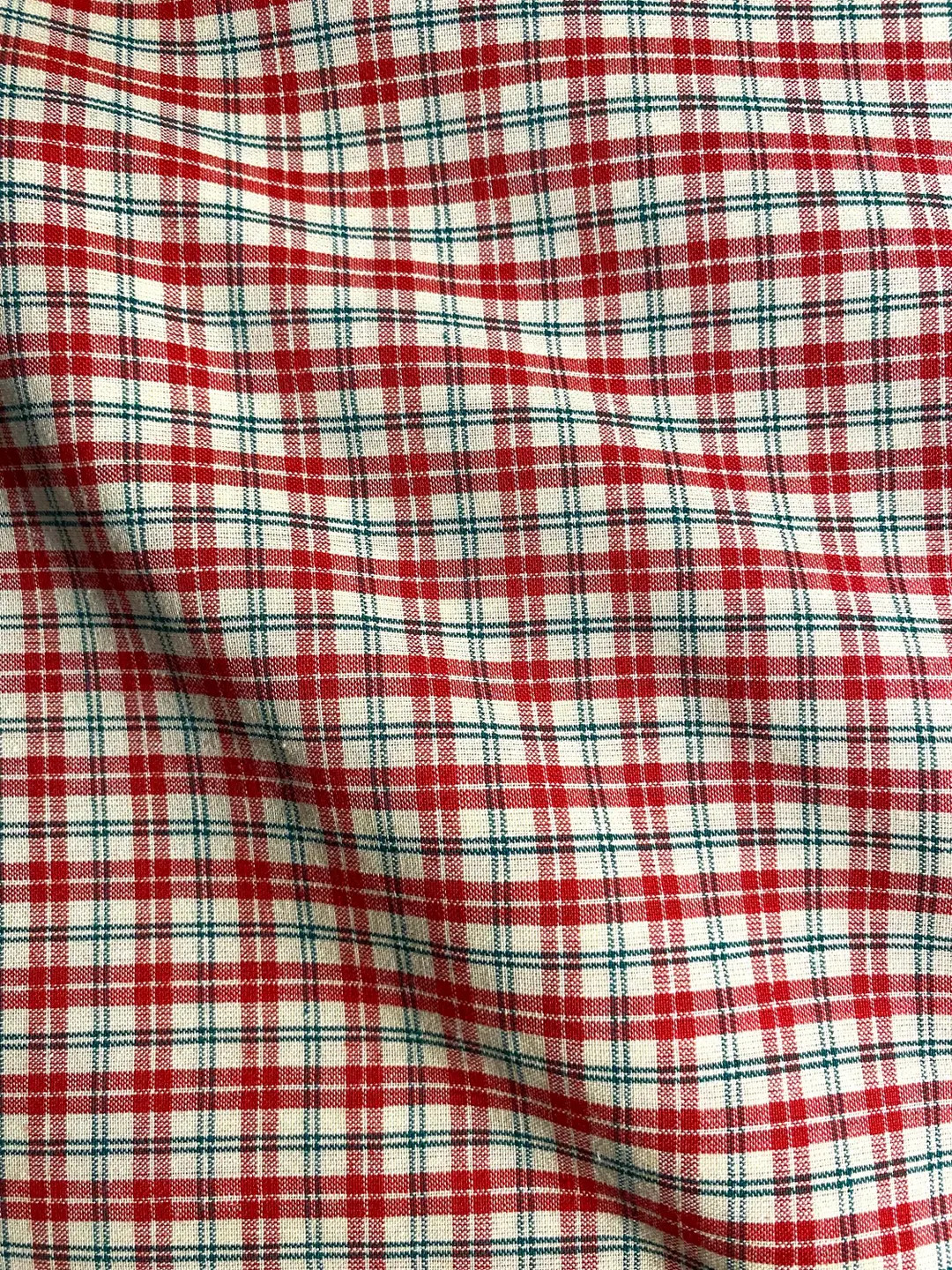 Fabric By The Half Yard - Red and Green Plaid, Homespun, Christmas Plaid, Plaid Fabric, Homespun ... | Etsy (US)