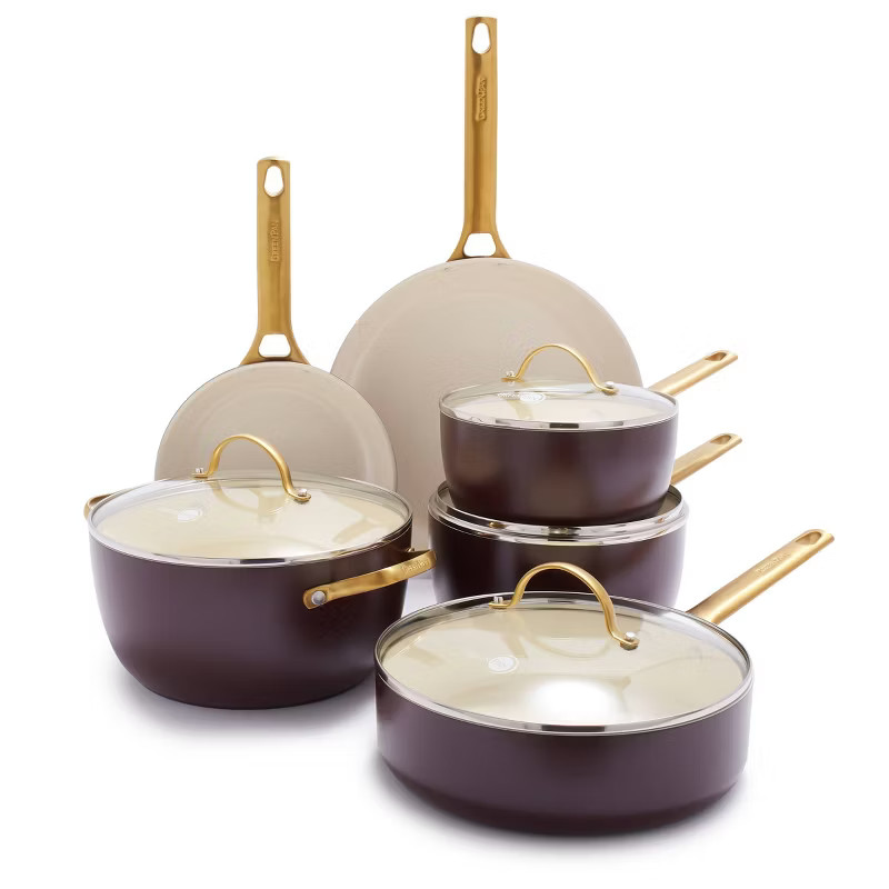 GreenPan Reserve 10pc Frypan Set Plum Purple | Target